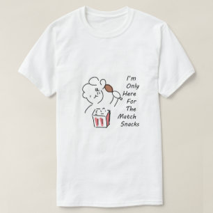 Dwaas Voetbal Fan Sweater - Ik ben hier alleen voo T-shirt