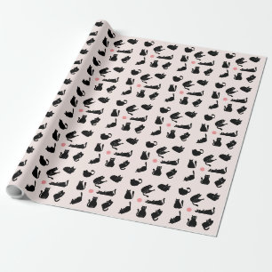 Dwaas Zwarte Katten Cadeaupapier