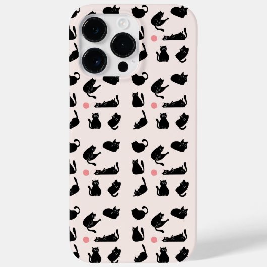 Dwaas Zwarte Katten Case-Mate iPhone Case (Achterkant)