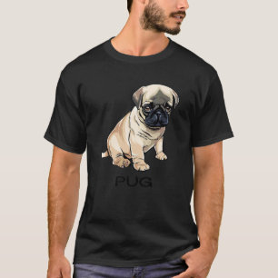 Dwaasheid Pug Hond T-shirt