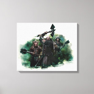 Dwalin, Nori en Bofur Graphic Canvas Afdruk
