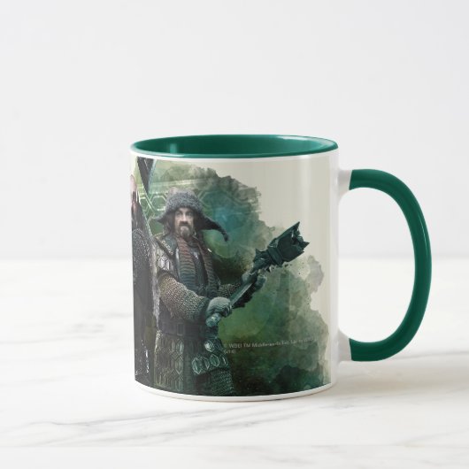 Dwalin, Nori en Bofur Graphic Mok (Rechts)