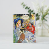 Dwangfeest van Mad Hatter Kaart (Staand voorkant)