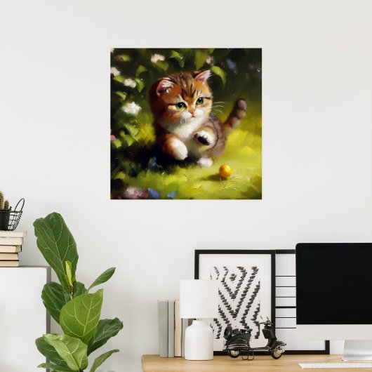 Dwarf Cat Poster (Thuiskantoor)