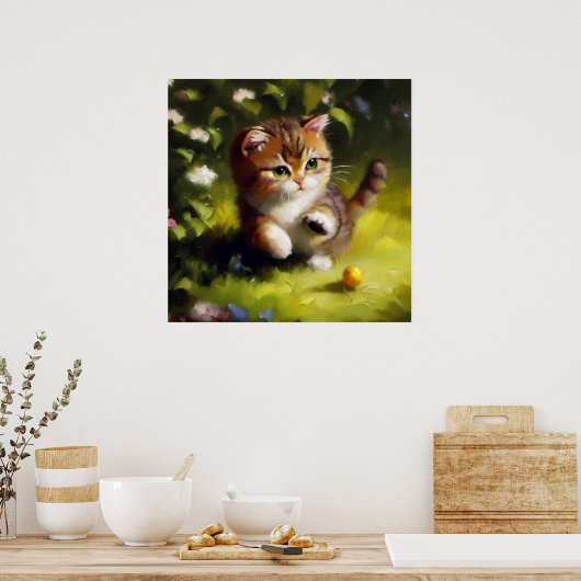 Dwarf Cat Poster (Keuken)