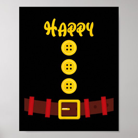 Dwarf Easy Halloween Groep Dwarf Bijpassende Manne Poster (Voorkant)