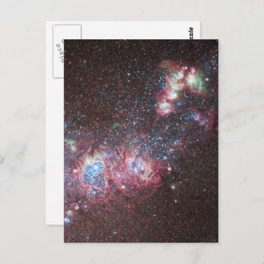 Dwarf Galaxy NGC 4214 Briefkaart (Voorkant / Achterkant)
