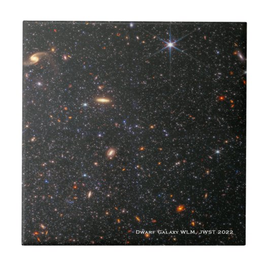 Dwarf Galaxy WLM James Webb Space Telescope Hi-Res Tegeltje (Voorkant)