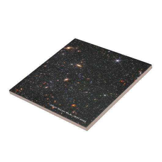 Dwarf Galaxy WLM James Webb Space Telescope Hi-Res Tegeltje (Zijkant)