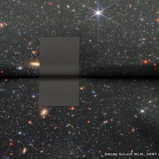 Dwarf Galaxy WLM James Webb Space Telescope Hi-Res Tissuepapier