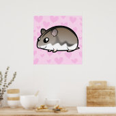 Dwarf Hamster Love Poster (Keuken)