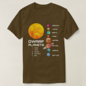 Dwarf Planeten Zonnestelsel Dwarf Planets Space As T-shirt (Design voorkant)