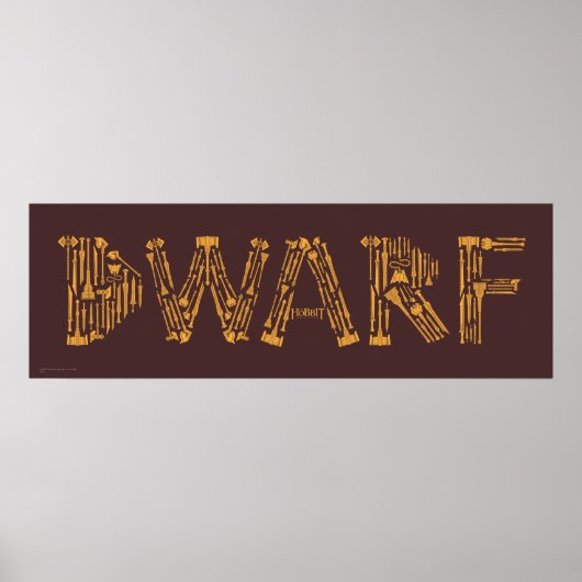 Dwarf Weapons Collage Poster (Voorkant)
