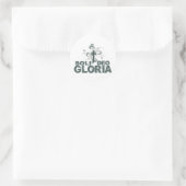 dwarrelen ronde sticker (Tas)
