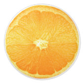 Dwars Oranje plak keramische knop (Voorkant)