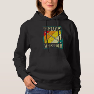 Dwarse Fluit Instrument De Fluit Fluisteraar Retro Hoodie