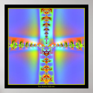DwarsFractal van de verrijzenis Poster