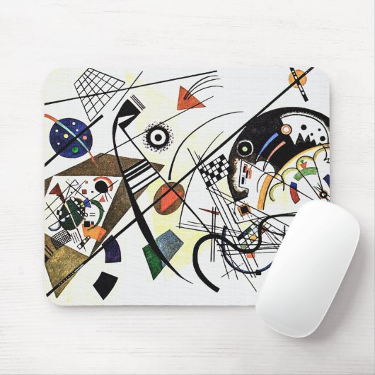 dwarslijn - Kandinsky Art Muismat (Met muis)