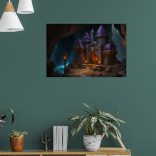 Dwarven Castle van de smederij van de smid Poster