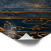 Dwarven Splendor Fantasy Trouwstoel Grafiek Perfect Poster (Hoek)