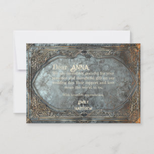 Dwarven Splendor Fantasy Wedding Bedankkaart