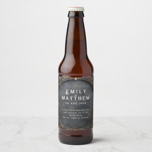 Dwarven Splendor Fantasy Wedding Bier Etiket (Voorkant)