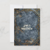 Dwarven Splendor Fantasy Wedding Save The Date (Achterkant)