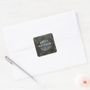 Dwarven Splendor Fantasy Wedding Vierkante Sticker
