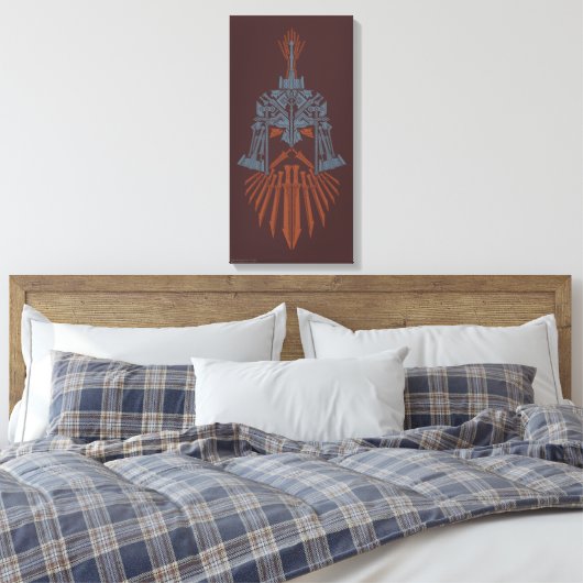 Dwarven Weapons Helmet Icon Canvas Afdruk (Insitu (Slaapkamer))