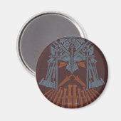 Dwarven Weapons Helmet Icon Magneet (Voorkant / Achterkant)