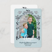 Dwaze Foto Boog Bloemen Kerstmis Bedankt C (Voorkant / Achterkant)