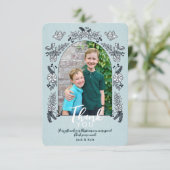 Dwaze Foto Boog Bloemen Kerstmis Bedankt C (Staand voorkant)