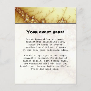 Dwaze Goud - Fractale Kunst Flyer