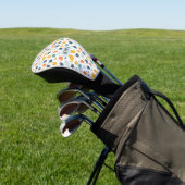 Dwaze katten Geborduurde initialen Golfheadcover (Insitu)