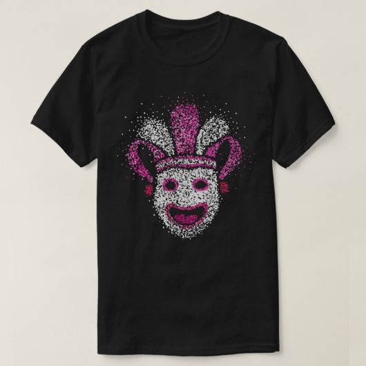 Dwazen Masker Dwazen Pet Carnaval Confetti T-shirt (Design voorkant)