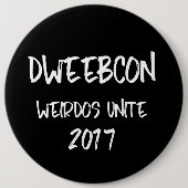 Dweebcon-knop Ronde Button 6,0 Cm (Voorkant)