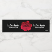 dweepstuk waterfles etiket (Enkel label)