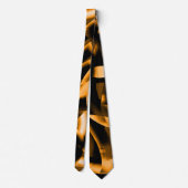 Dweilen van verbrande linten, oranje kleur stropdas (Achterkant)