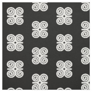 Dwennimmen Sterkte Humility White Adinkra-symbool Stof