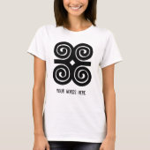 Dwennimmen Sterth | Humility Adinkra-symbool T-shirt (Voorkant)