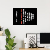 Dweperij Collusie Emolumenten Obstructie Impeach Poster (Thuiskantoor)