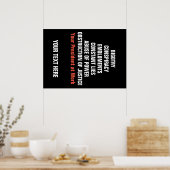 Dweperij Collusie Emolumenten Obstructie Impeach Poster (Keuken)