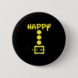 Dwerg Eenvoudig Halloween Mannen Vrouwen Kinderen  Ronde Button 5,7 Cm