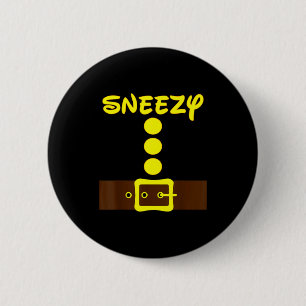 Dwerg Eenvoudige Halloween Groepskostuum Matching  Ronde Button 5,7 Cm