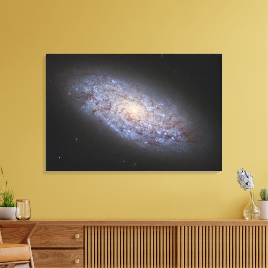 Dwerg Galaxy NGC 5949. Canvas Afdruk (Insitu (Woonkamer))