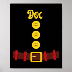 Dwerg Halloween Groep Kleur Dwerg Kostuum Familie  Poster