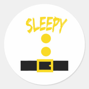 Dwerg kostuum - Leuk Halloween cadeau idee - Sleep Ronde Sticker