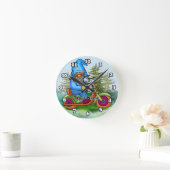 Dwerg op motor ronde klok (Huis)