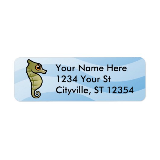 Dwerg zeepaardje etiket (Voorkant)
