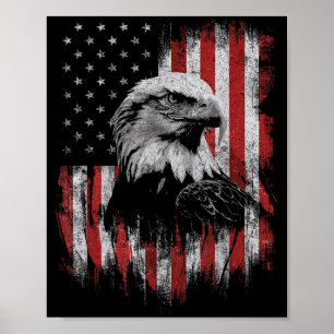 Dwergarend-liefhebber 4 juli Patriottisch VS Poster
